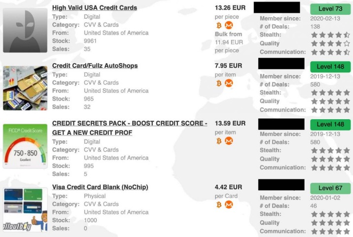 how much do drugs cost on the dark web